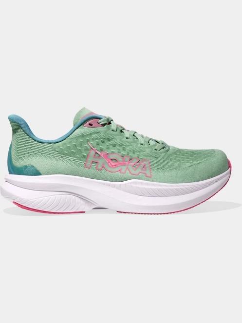 pantofi pentru alergat pe asfalt pt. femei Hoka Mach 6 verde 3