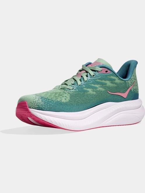 pantofi pentru alergat pe asfalt pt. femei Hoka Mach 6 verde 5