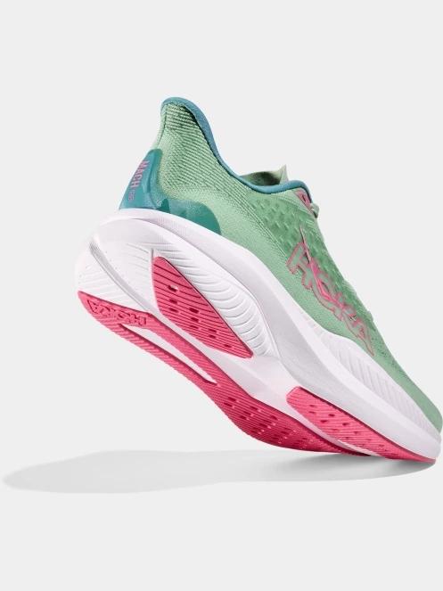 pantofi pentru alergat pe asfalt pt. femei Hoka Mach 6 verde 6