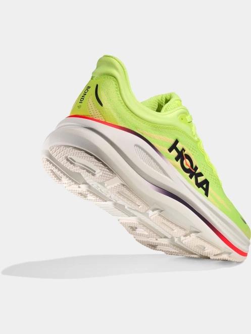 pantofi pentru alergat pe asfalt pt. barbati Hoka Bondi 9 verde deschis 6