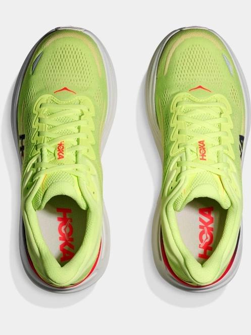 pantofi pentru alergat pe asfalt pt. barbati Hoka Bondi 9 verde deschis 8