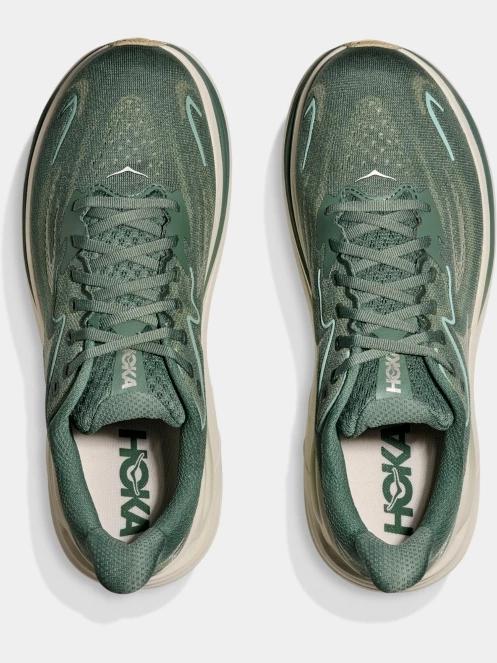 pantofi pentru alergat pe asfalt pt. barbati Hoka Clifton 10 verde 8
