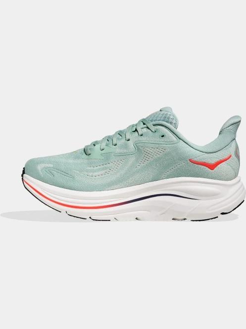 pantofi pentru alergat pe asfalt pt. barbati Hoka Clifton 10 verde deschis 3