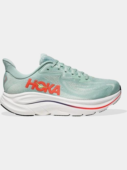 pantofi pentru alergat pe asfalt pt. barbati Hoka Clifton 10 verde deschis 4