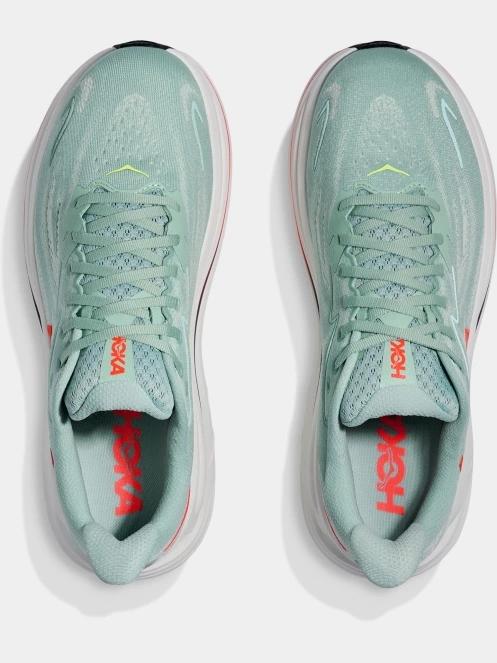 pantofi pentru alergat pe asfalt pt. barbati Hoka Clifton 10 verde deschis 8