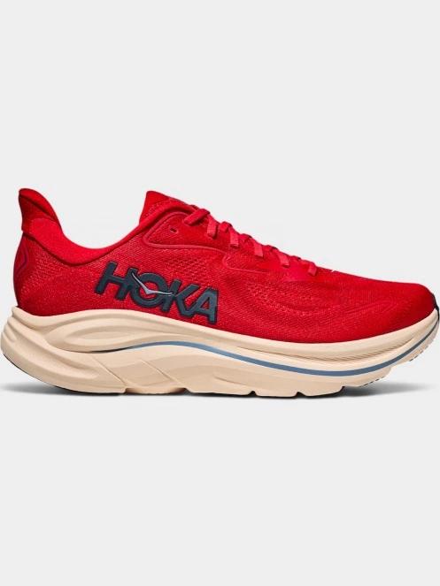 pantofi pentru alergat pe asfalt pt. barbati Hoka Clifton 10 rosu 4