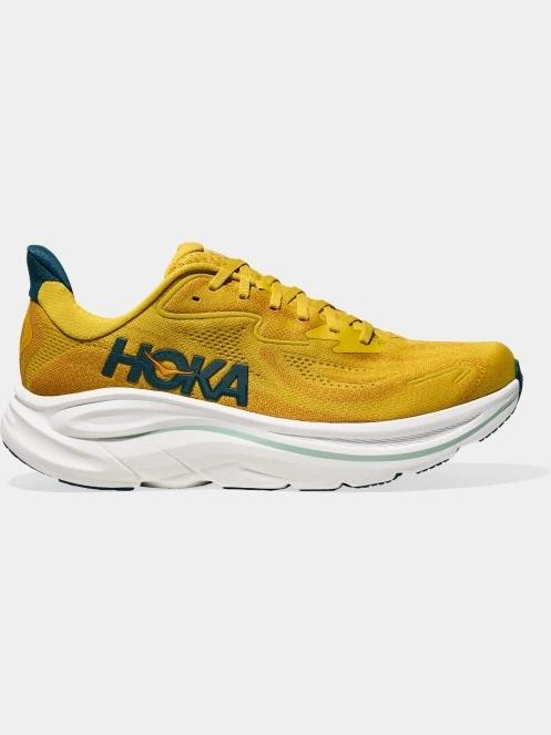 pantofi pentru alergat pe asfalt pt. barbati Hoka Clifton 10 galben 4