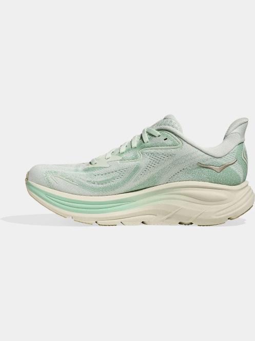 pantofi pentru alergat pe asfalt pt. femei Hoka Clifton 10 verde 4