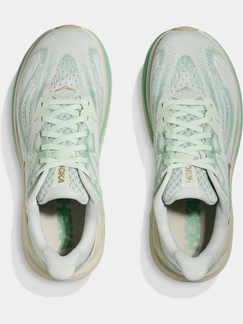pantofi pentru alergat pe asfalt pt. femei Hoka Clifton 10 verde 8
