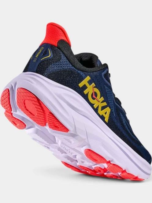 pantofi pentru alergat pe asfalt pt. femei Hoka Clifton 10 albastru inchis 4