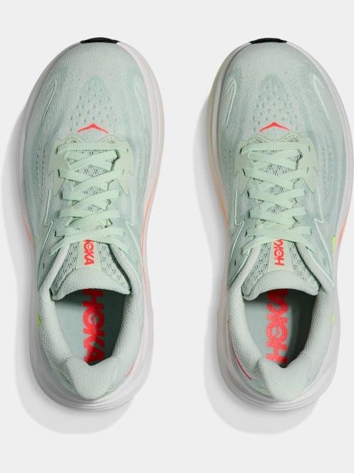 pantofi pentru alergat pe asfalt pt. femei Hoka Clifton 10 verde deschis 8