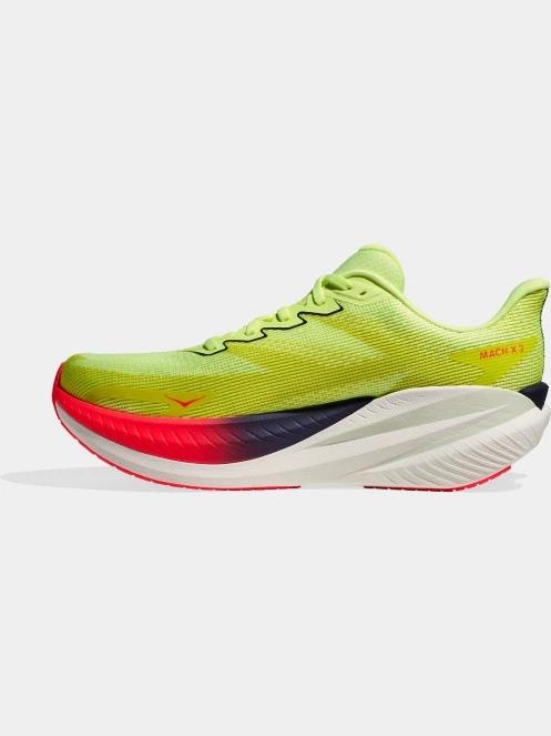 pantofi pentru alergat pe asfalt pt. barbati Hoka Mach X 3 verde deschis 3