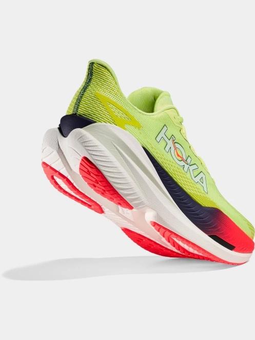 pantofi pentru alergat pe asfalt pt. barbati Hoka Mach X 3 verde deschis 6
