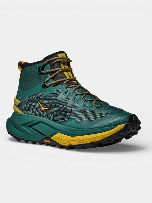 bocanci de drumetie pt. barbati Hoka Mafate Hike verde inchis 2