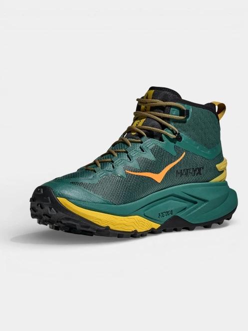 bocanci de drumetie pt. barbati Hoka Mafate Hike verde inchis 5
