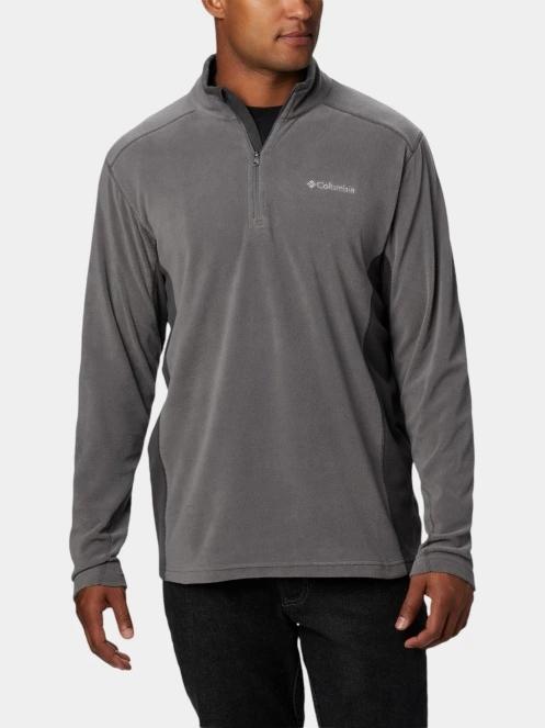 pulover polar pt. barbati Columbia Klamath Range II Half Zip gri 2