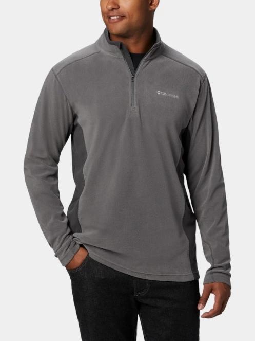 pulover polar pt. barbati Columbia Klamath Range II Half Zip gri 5