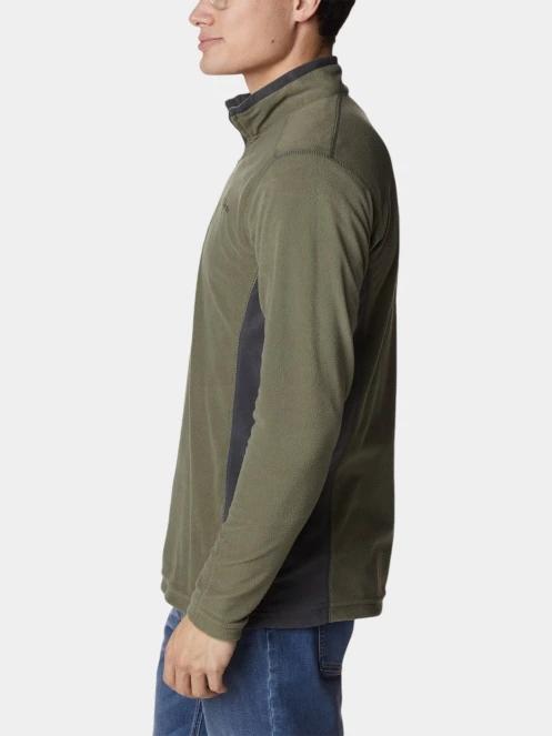 pulover polar pt. barbati Columbia Klamath Range II Half Zip verde 3