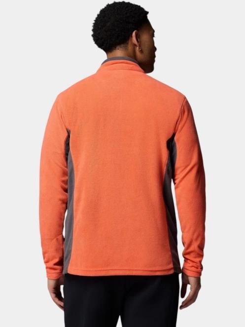 pulover polar pt. barbati Columbia Klamath Range II Half Zip portocaliu 4