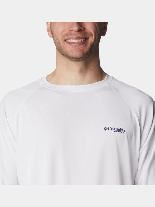 tricou cu maneci lungi, pentru sport pt. barbati Columbia Terminal Tackle LS Shirt alb 5
