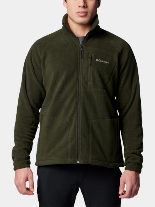 pulover polar pt. barbati Columbia Fast Trek II Full Zip Fleece verde 2