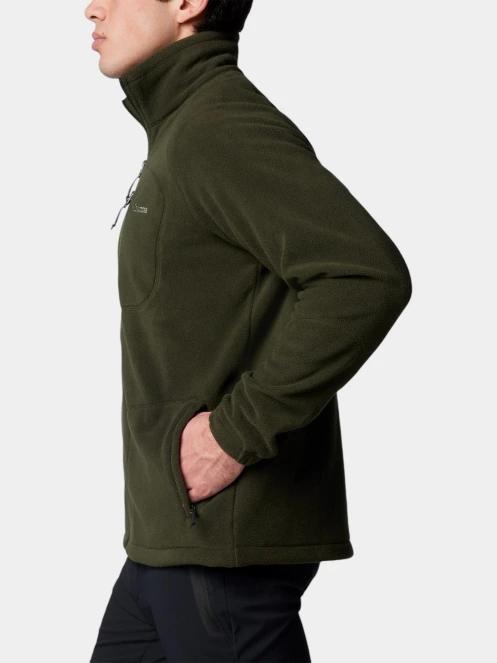 pulover polar pt. barbati Columbia Fast Trek II Full Zip Fleece verde 3