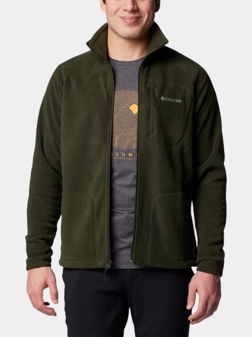 pulover polar pt. barbati Columbia Fast Trek II Full Zip Fleece verde 5