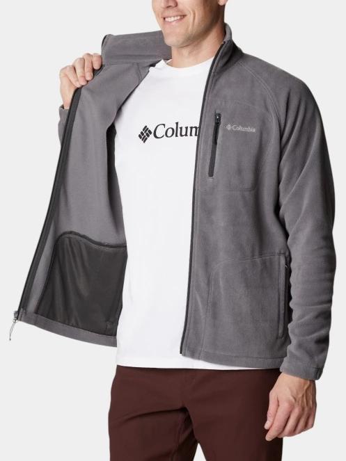pulover polar pt. barbati Columbia Fast Trek II Full Zip Fleece gri 5