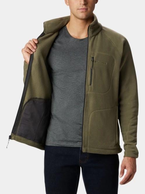 pulover polar pt. barbati Columbia Fast Trek II Full Zip Fleece verde 5
