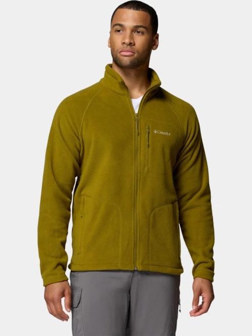 pulover polar pt. barbati Columbia Fast Trek II Full Zip Fleece verde 2
