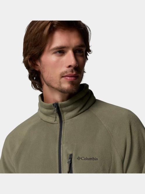 pulover polar pt. barbati Columbia Fast Trek II Full Zip Fleece verde 7