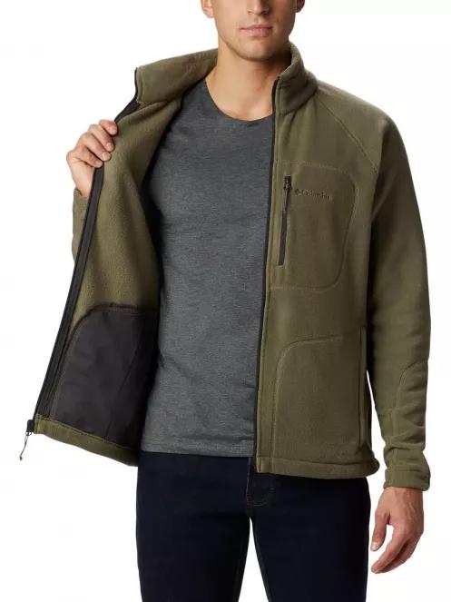 pulover polar pt. barbati Columbia Fast Trek II Full Zip Fleece verde 5