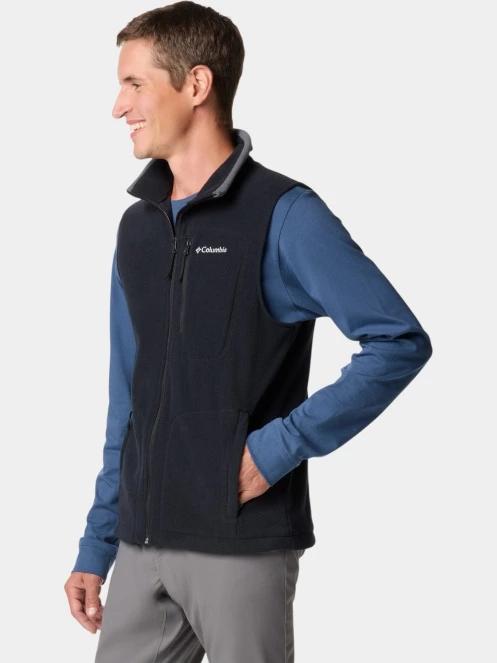 vesta polar pt. barbati Columbia Fast Trek Fleece Vest negru 3