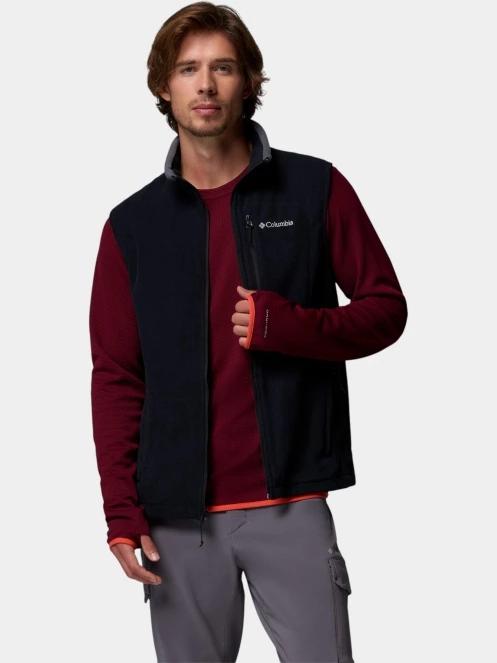 vesta polar pt. barbati Columbia Fast Trek Fleece Vest negru 7