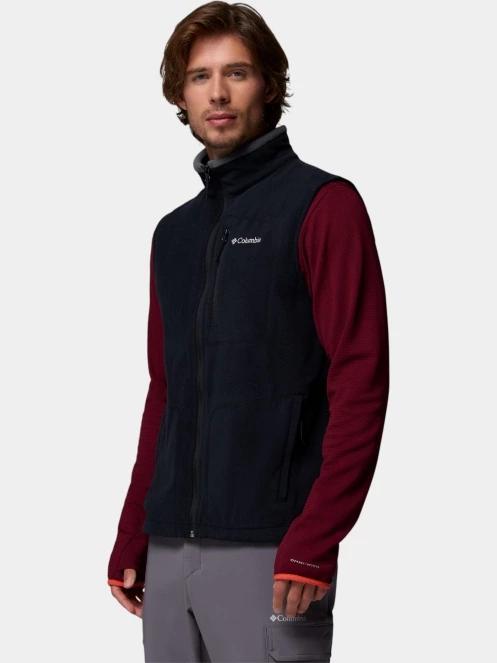 vesta polar pt. barbati Columbia Fast Trek Fleece Vest negru 8