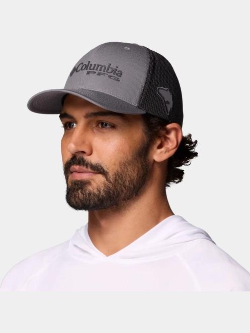 sapca de baseball Columbia PFG Logo Mesh Ball Cap gri 2