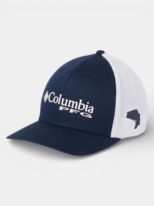 sapca de baseball Columbia PFG Logo Mesh Ball Cap albastru inchis 2