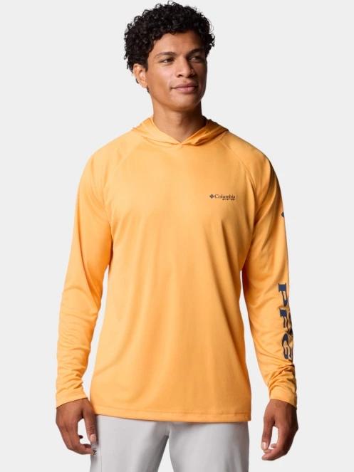 tricou cu maneci lungi, pentru sport pt. barbati Columbia Terminal Tackle Hoodie portocaliu 2