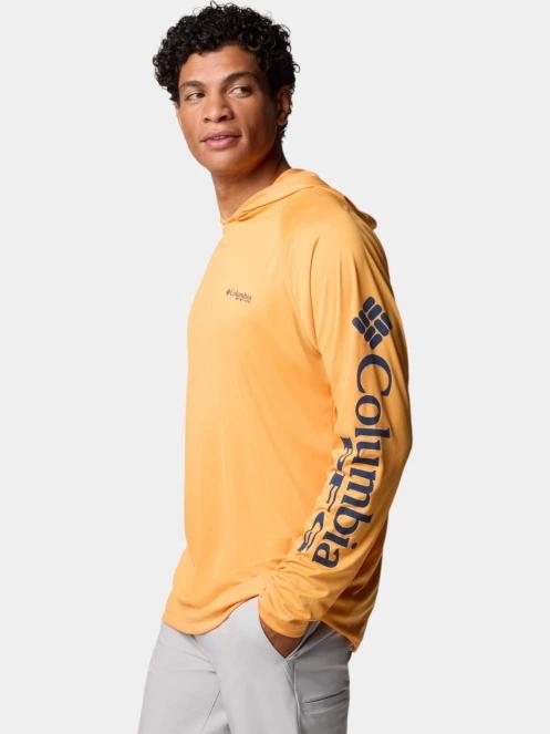 tricou cu maneci lungi, pentru sport pt. barbati Columbia Terminal Tackle Hoodie portocaliu 3