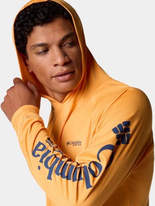 tricou cu maneci lungi, pentru sport pt. barbati Columbia Terminal Tackle Hoodie portocaliu 6