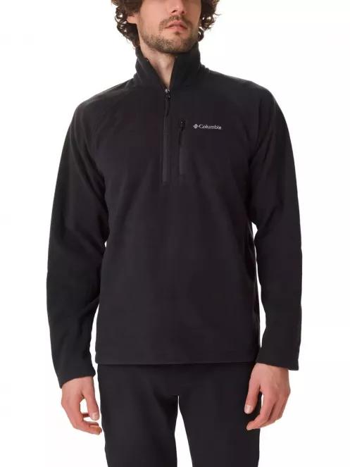 pulover polar pt. barbati Columbia Fast Trek III Half Zip Fleece negru 2