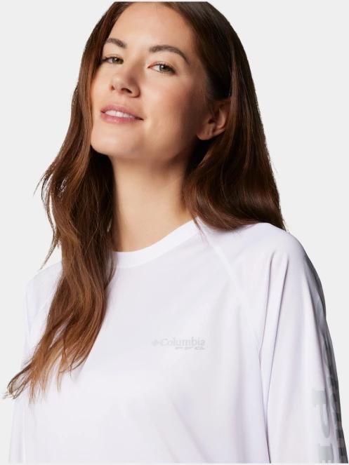 tricou cu maneci lungi, pentru sport pt. femei Columbia Tidal Tee II Long Sleeve Shirt alb 6