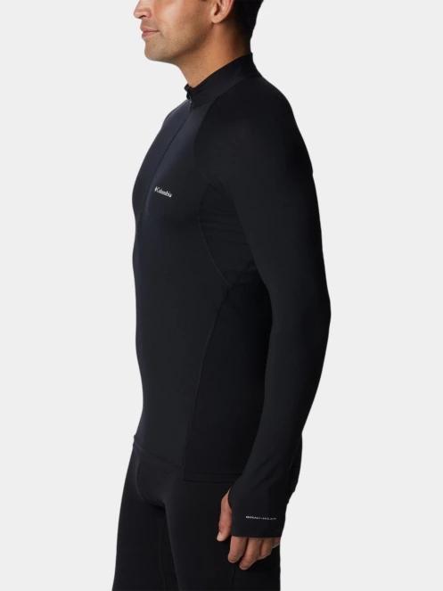 top lenjerie de corp pt. barbati Columbia Midweight Stretch Long Sleeve Half Zip negru 3