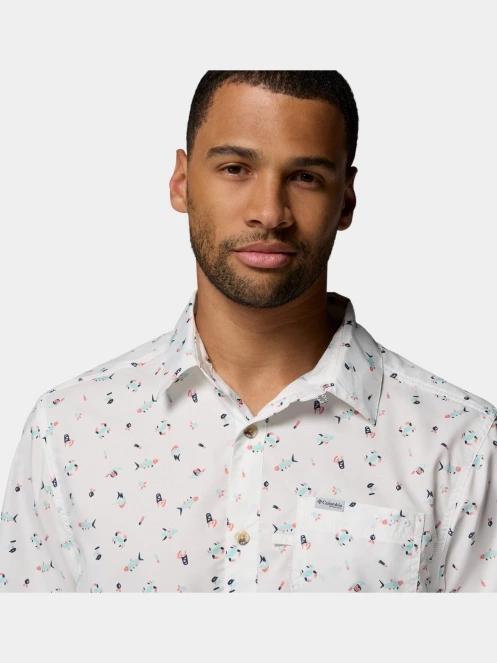 camasa cu maneci scurte pt. barbati Columbia Super Slack Tide Camp Shirt alb 8