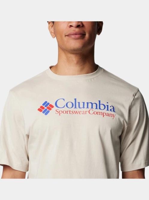 tricou cu maneci scurte pt. barbati Columbia Csc Basic Logo Short Sleeve Shirt nisip 6