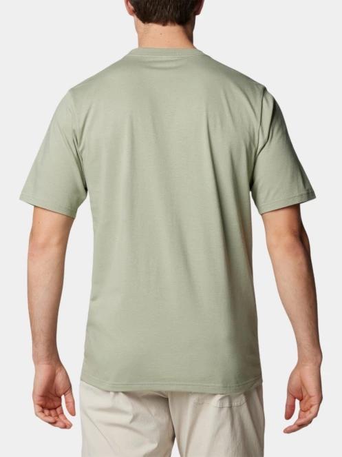 tricou cu maneci scurte pt. barbati Columbia Csc Basic Logo Short Sleeve Shirt verde 4