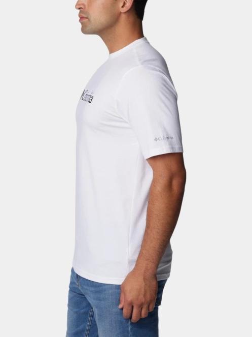 tricou cu maneci scurte pt. barbati Columbia CSC Basic Logo Short Sleeve Shirt alb 3