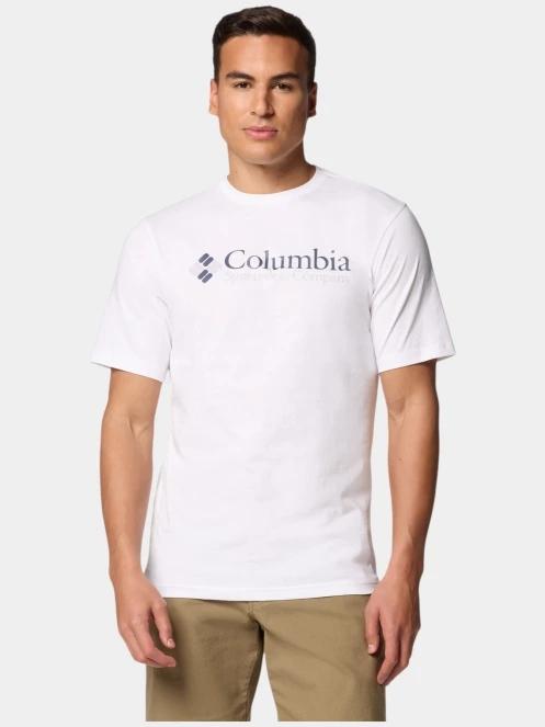 tricou cu maneci scurte pt. barbati Columbia CSC Basic Logo Short Sleeve Shirt alb 2