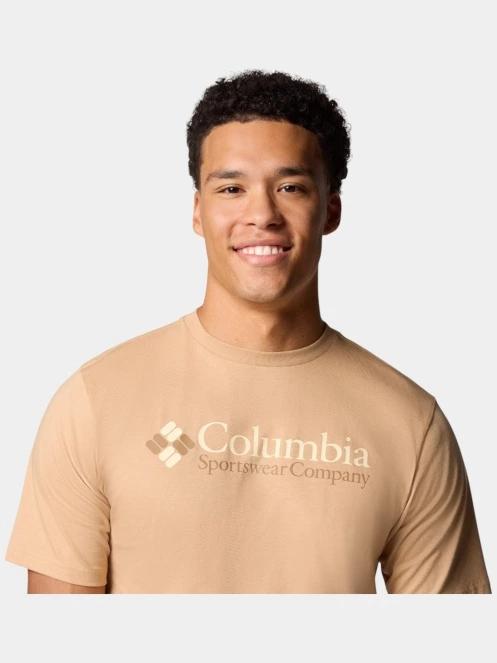 tricou cu maneci scurte pt. barbati Columbia CSC Basic Logo Short Sleeve Shirt nisip 6