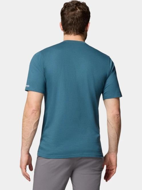 tricou cu maneci scurte pt. barbati Columbia CSC Basic Logo Short Sleeve albastru 4